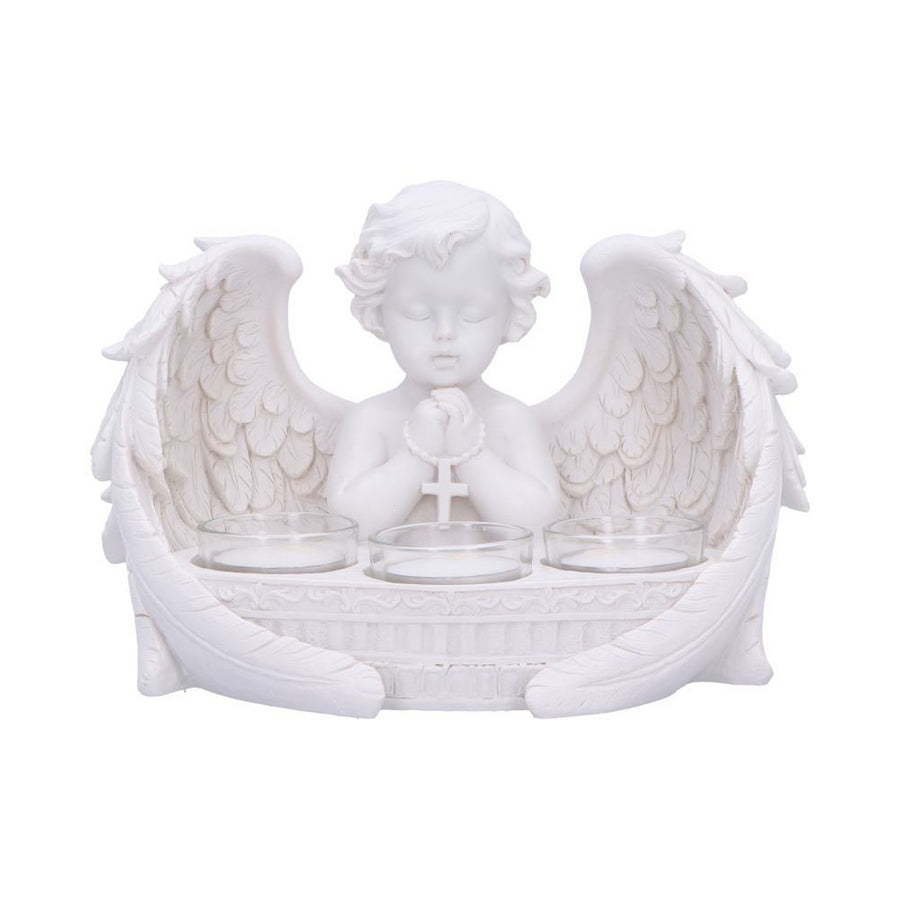 Prayers to Heaven Cherub Tea Light Holder 14.5cm U7287C25