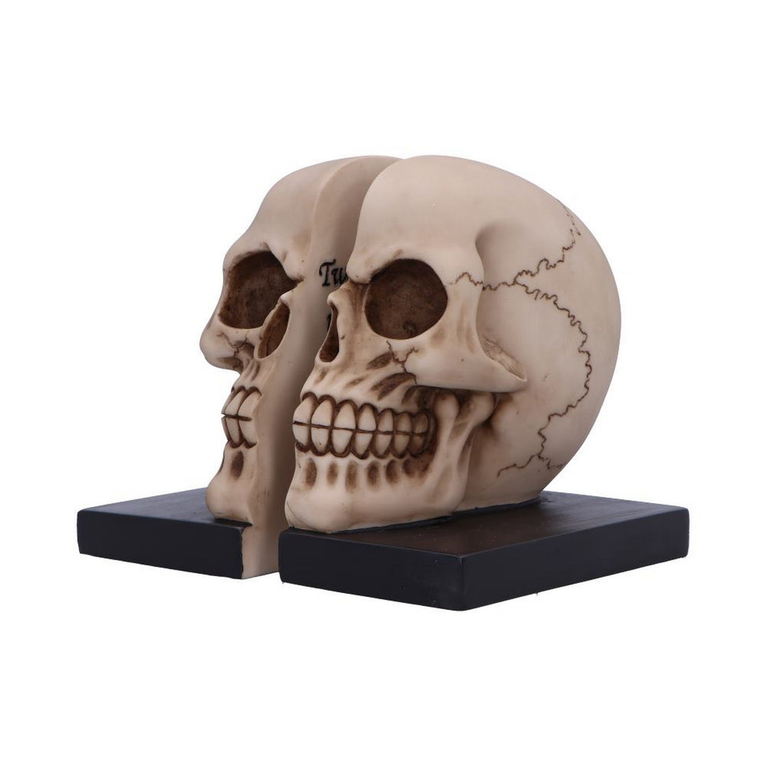 Final Chapter Skull Bookends 13.5cm U7292C25