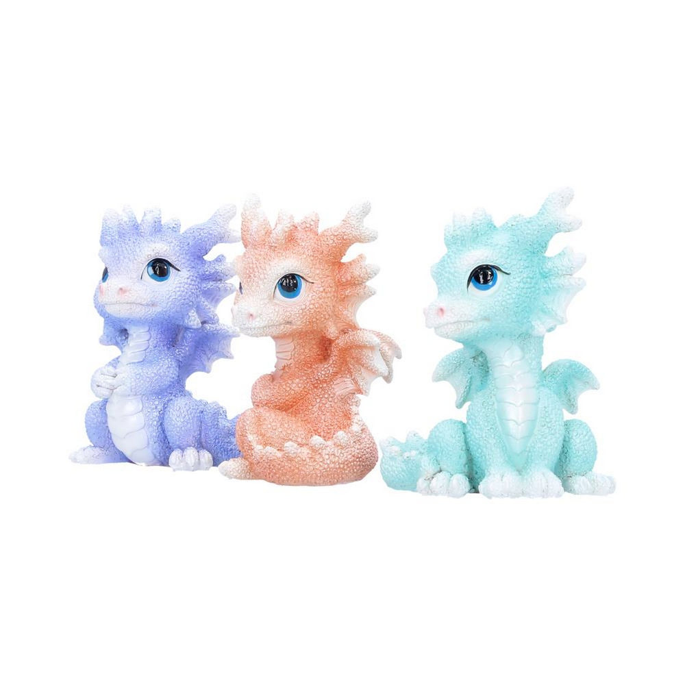 Coralscale Hatchling Dragon Figurines Set of 3 9cm U7412A26