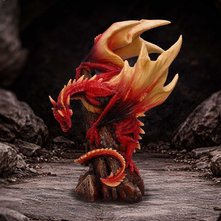 Vermilion Inferno Dragon Figurine 22.5cm U7502B26