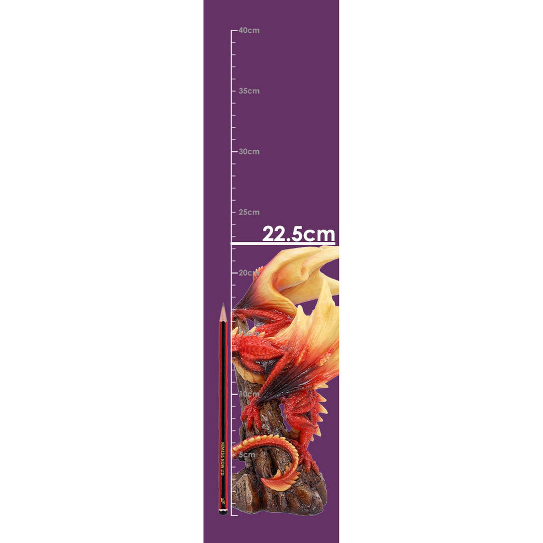 Vermilion Inferno Dragon Figurine 22.5cm U7502B26