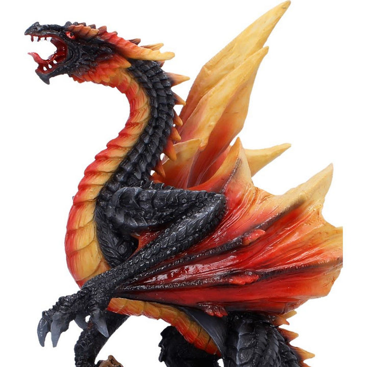 Obsidian Inferno Dragon Figurine 23.7cm U7503B26