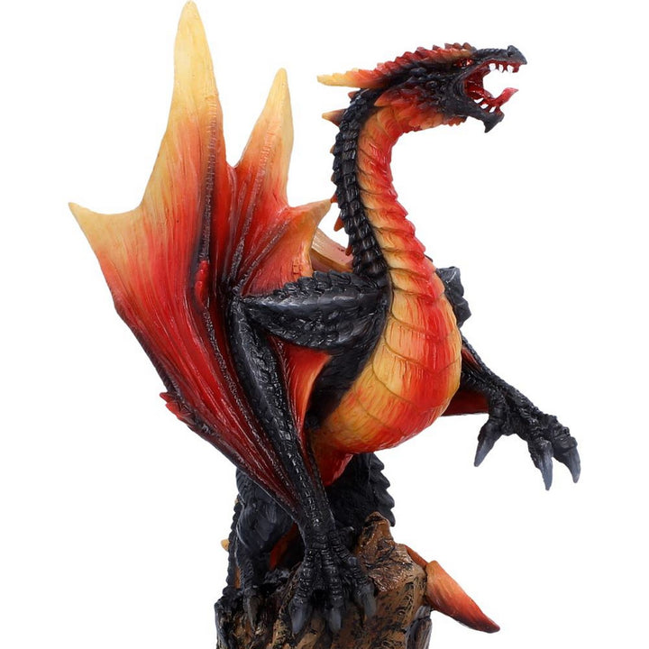 Obsidian Inferno Dragon Figurine 23.7cm U7503B26