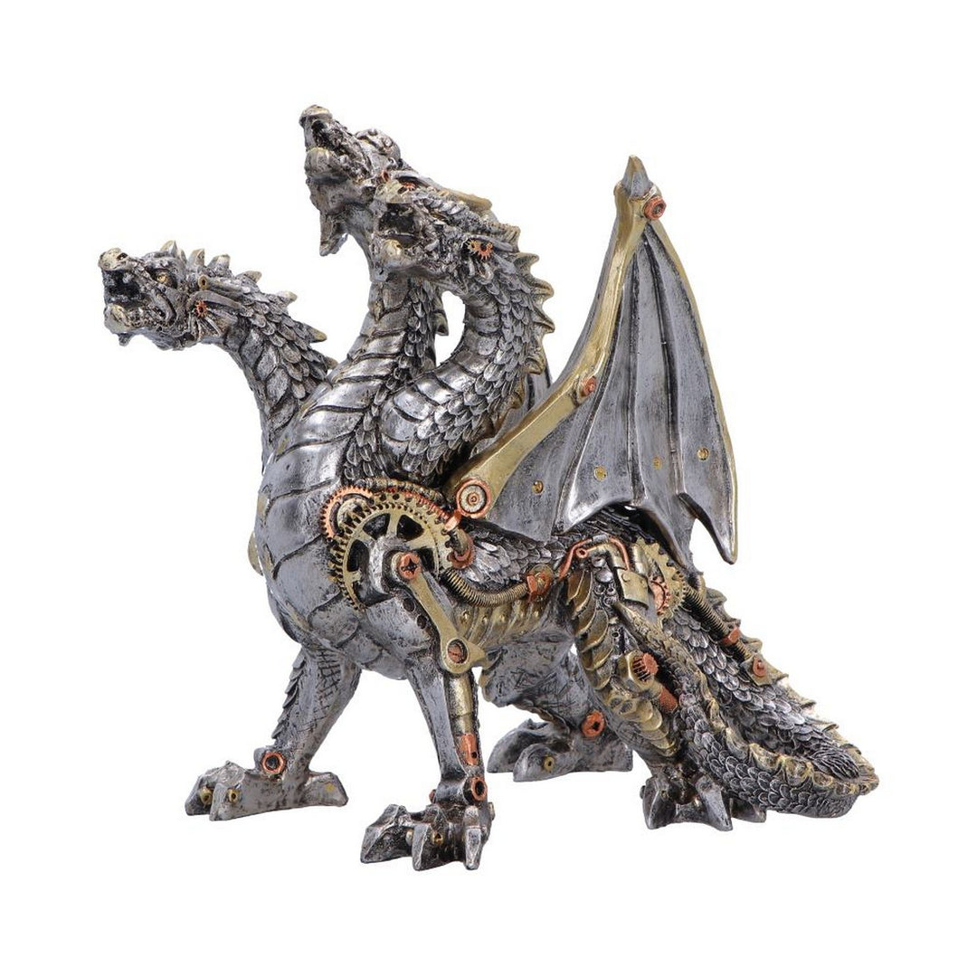 Three Headed Steampunk Dragon 23cm U7557B26