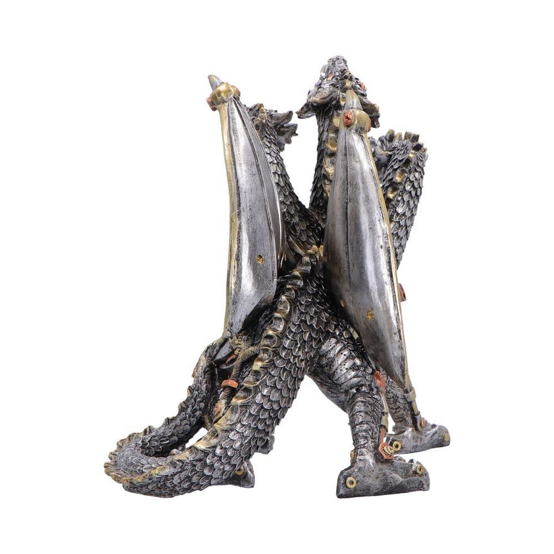 Three Headed Steampunk Dragon 23cm U7557B26
