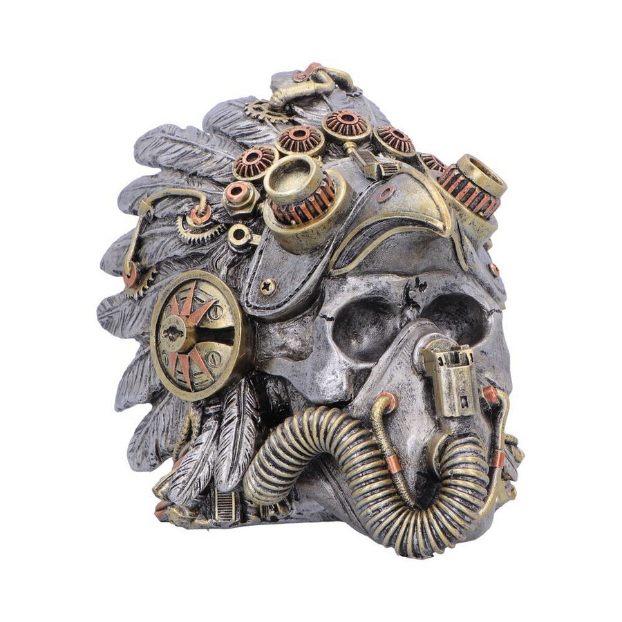 Steampunk Feather Skull 15.7cm U7560B26