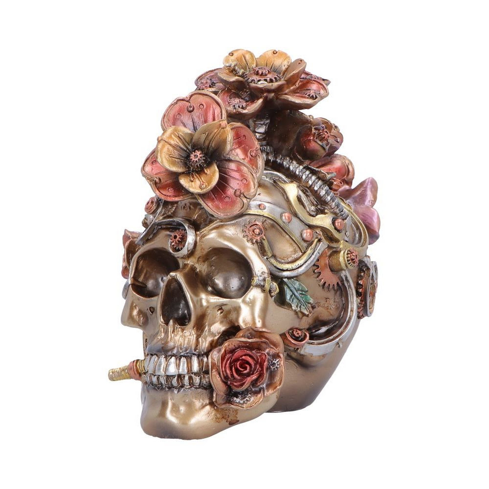 Clockwork Bloom Steampunk Skull 16cm U7562B26
