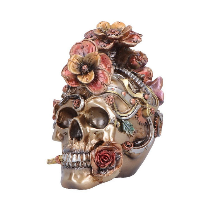 Clockwork Bloom Steampunk Skull 16cm U7562B26