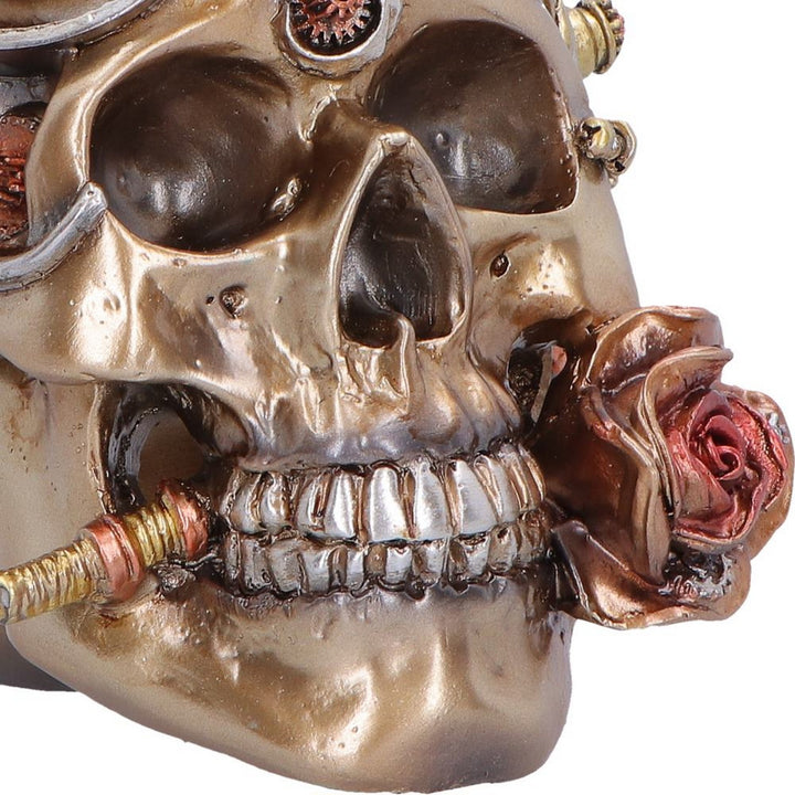Clockwork Bloom Steampunk Skull 16cm U7562B26