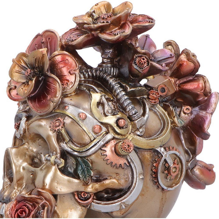 Clockwork Bloom Steampunk Skull 16cm U7562B26