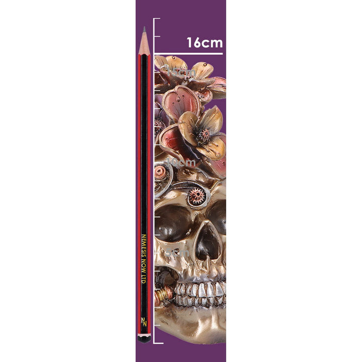 Clockwork Bloom Steampunk Skull 16cm U7562B26