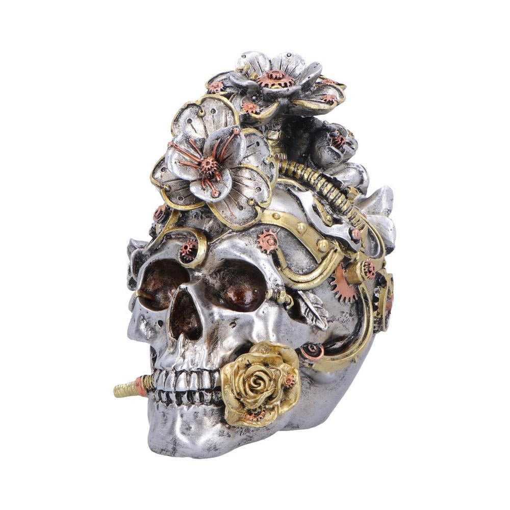 Clockwork Bloom Steampunk Skull 16cm U7563B26