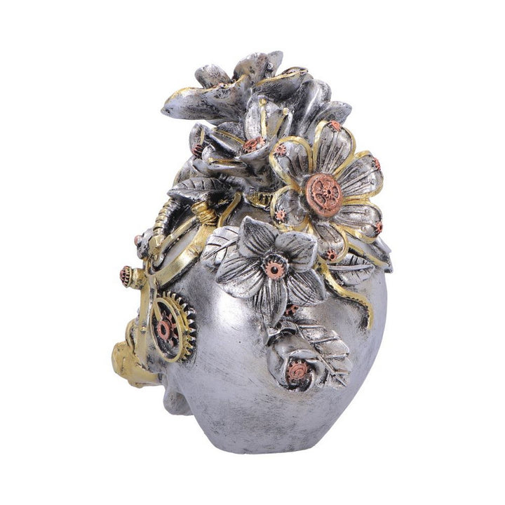 Clockwork Bloom Steampunk Skull 16cm U7563B26