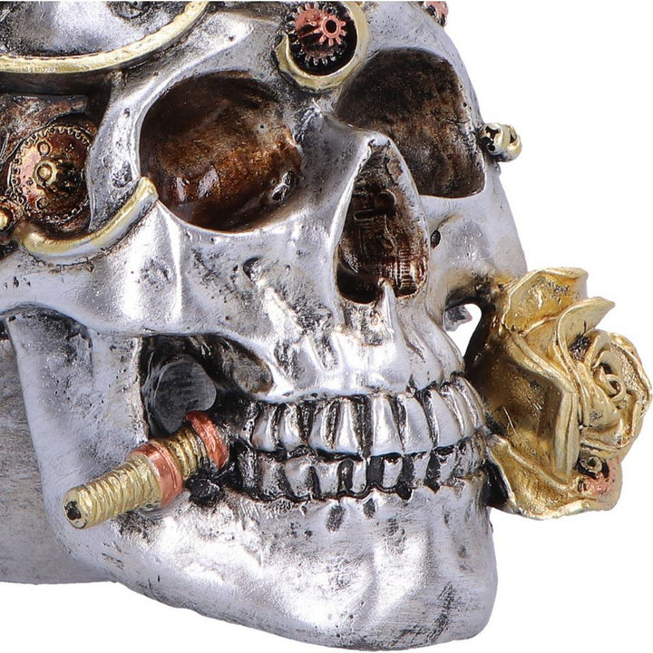 Clockwork Bloom Steampunk Skull 16cm U7563B26