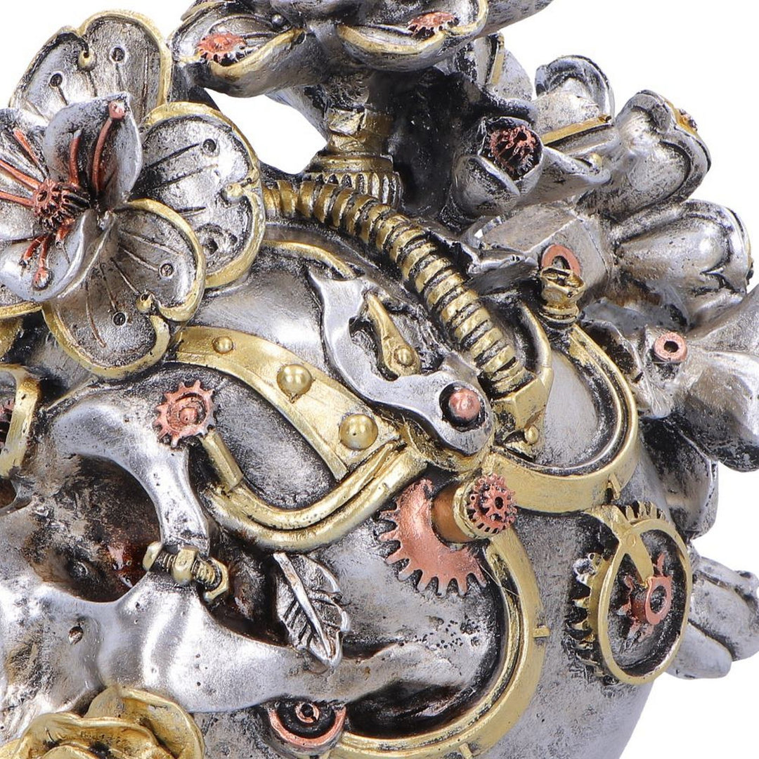 Clockwork Bloom Steampunk Skull 16cm U7563B26