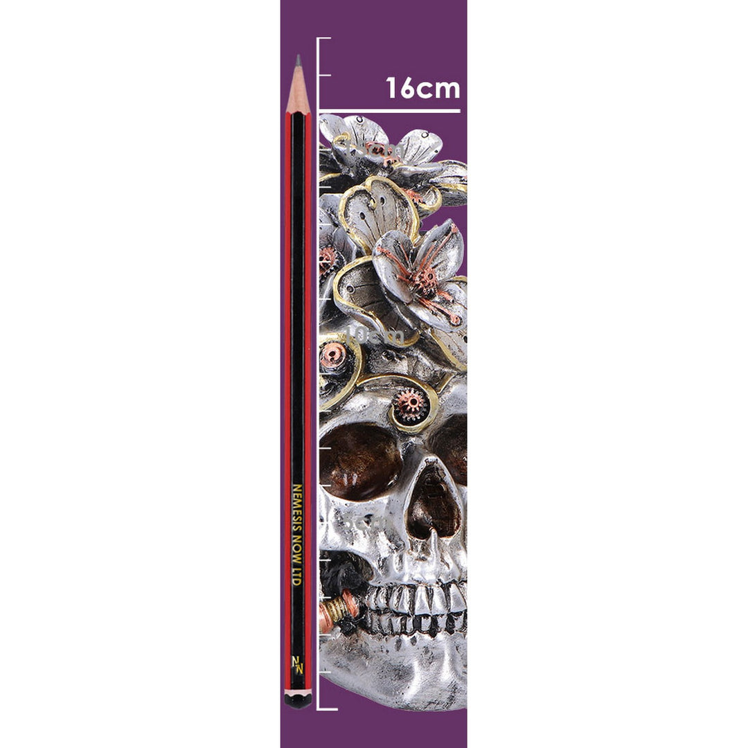 Clockwork Bloom Steampunk Skull 16cm U7563B26