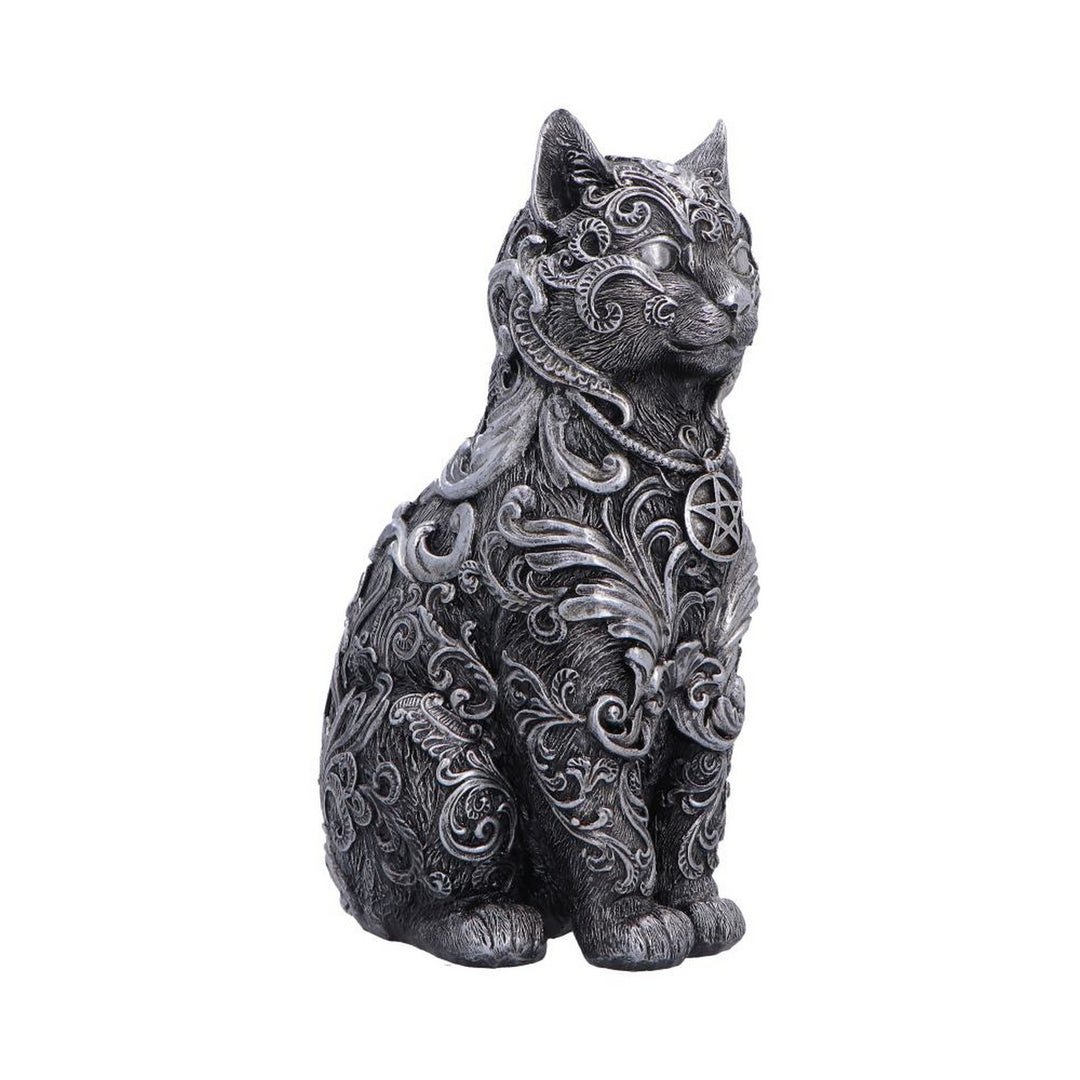 Hexbound Familiar Silver Cat Figurine 23cm U7570B26