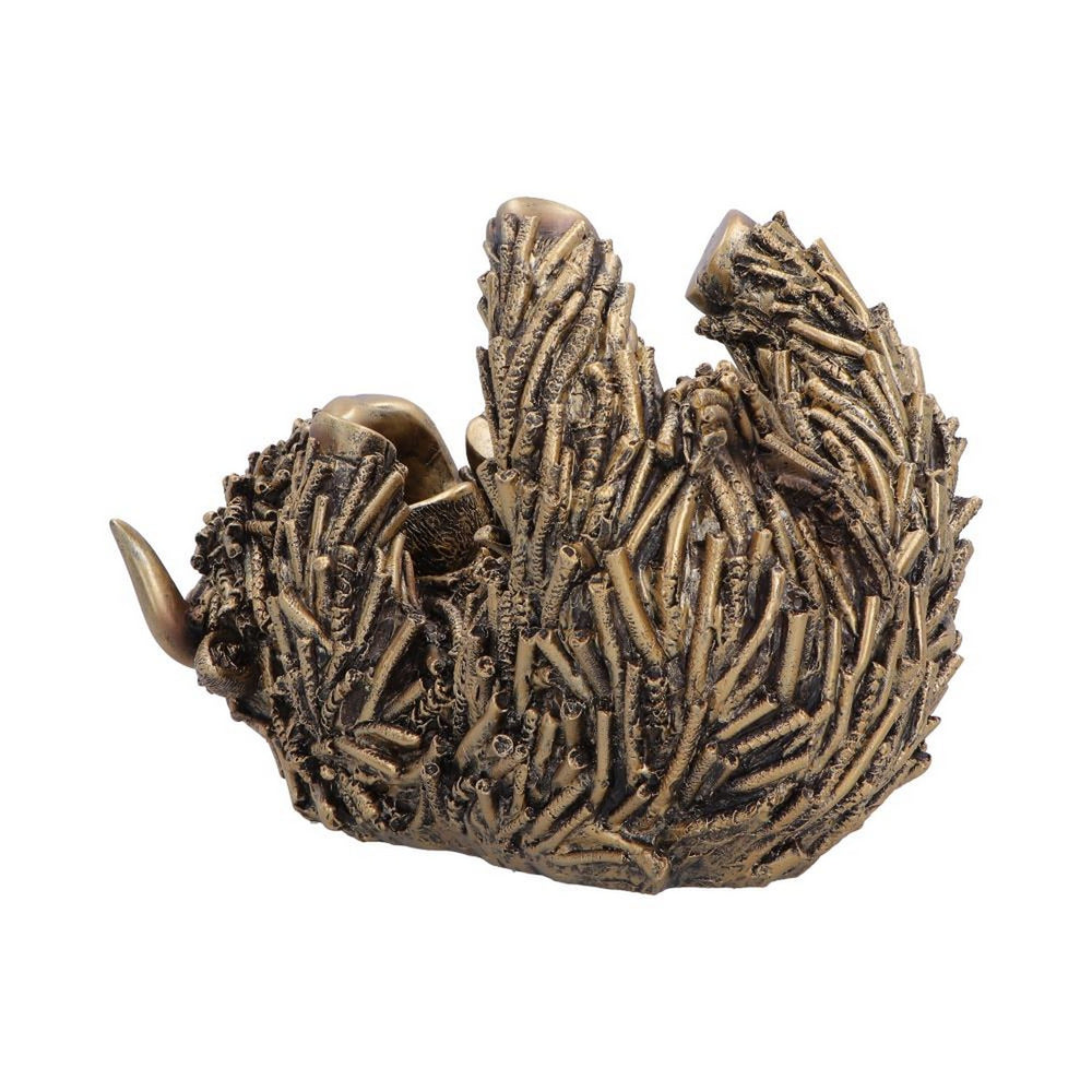 Gold Highland Cow Wine Holder 17.8cm U7571B26