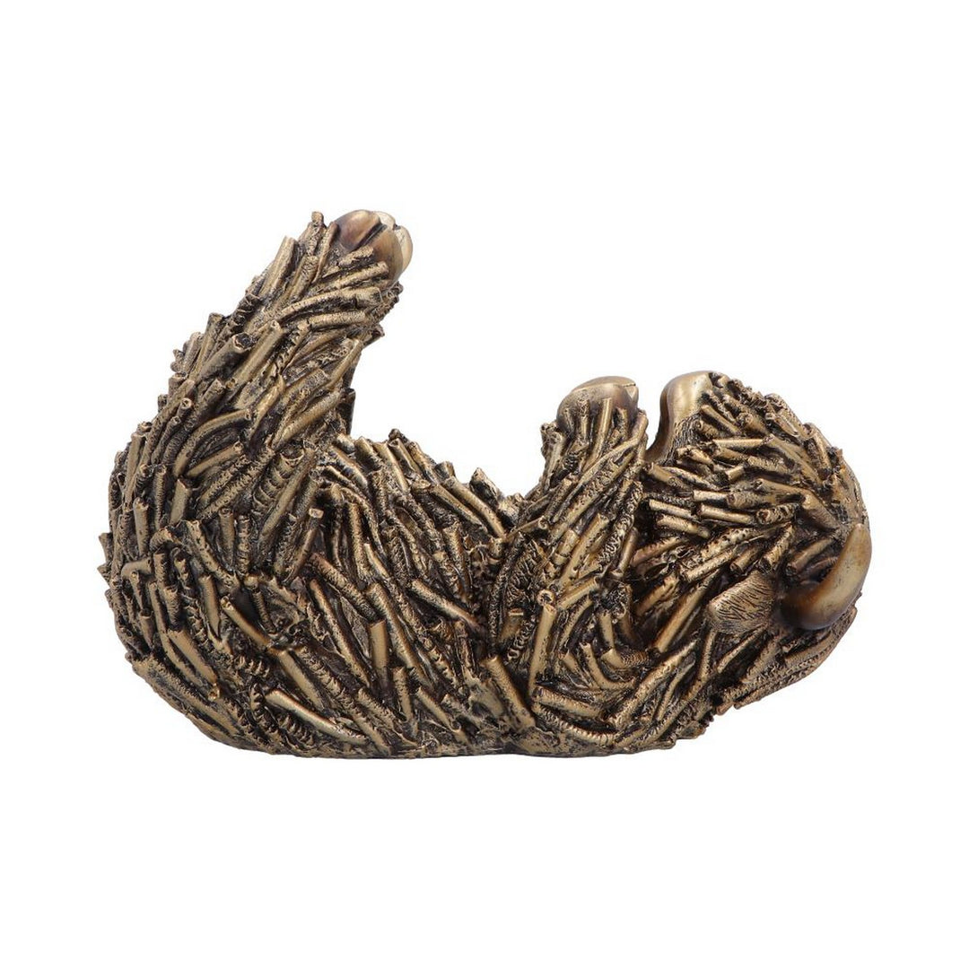 Gold Highland Cow Wine Holder 17.8cm U7571B26