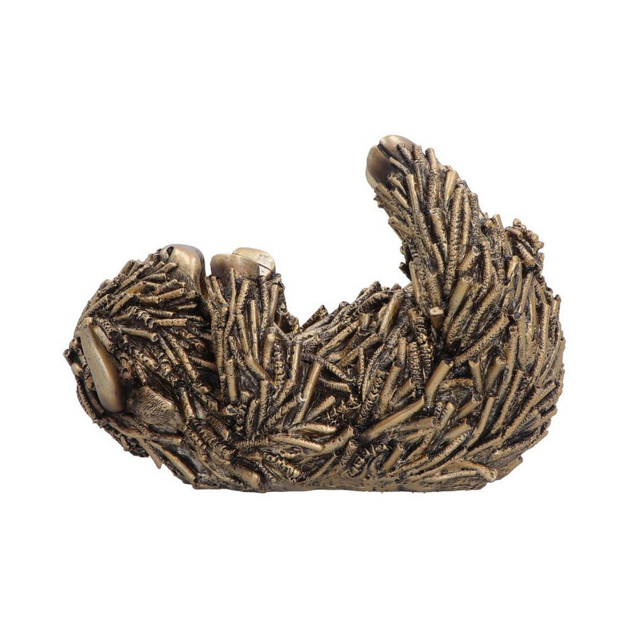 Gold Highland Cow Wine Holder 17.8cm U7571B26