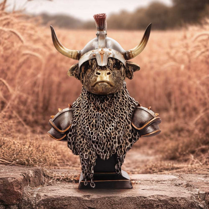 Gold Highland Cow Guard 26.7cm U7574B26