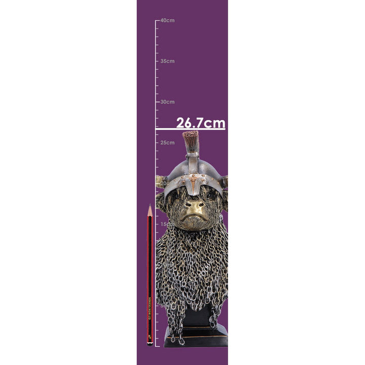 Gold Highland Cow Guard 26.7cm U7574B26