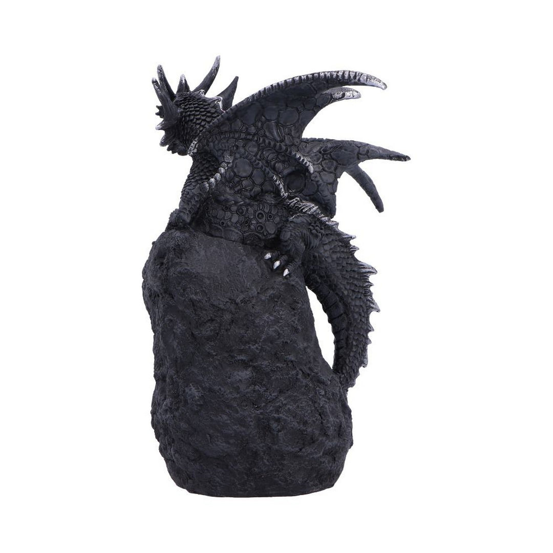 Black Dragon on Geode Figurine 20.8cm U7580B26