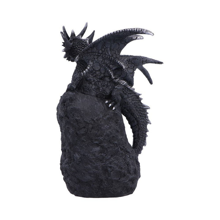 Black Dragon on Geode Figurine 20.8cm U7580B26