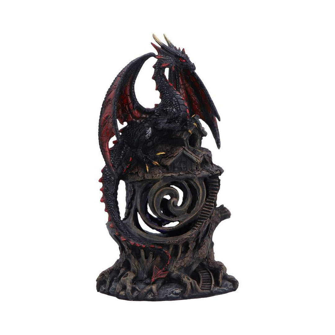 Light-up Red and Black Dragon Hollow Figurine 23.5cm U7581B26