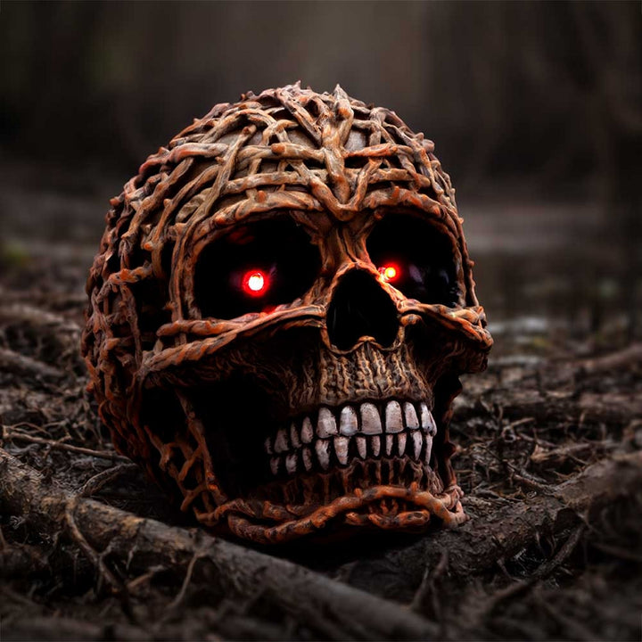 Rooted Vine Skull LED Figurine 15.8cm U7584B26