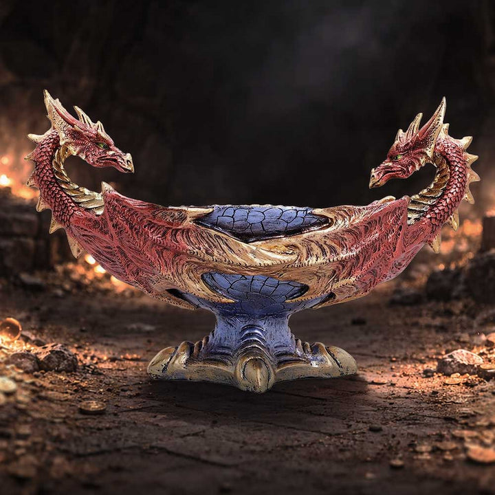Scaled Red Dragon Bowl 18.7cm U7586B26