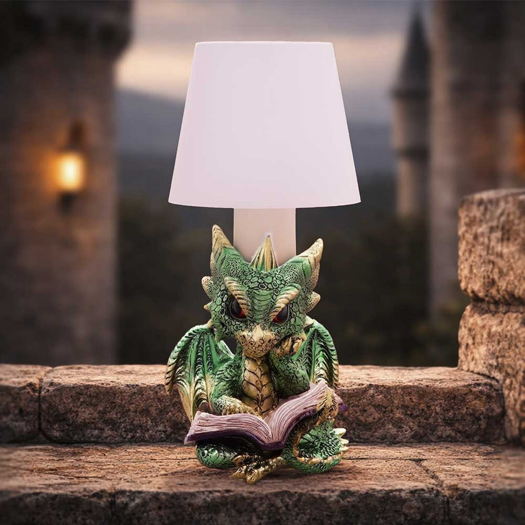 Green Book Dragon Lamp 24.4cm U7587B26