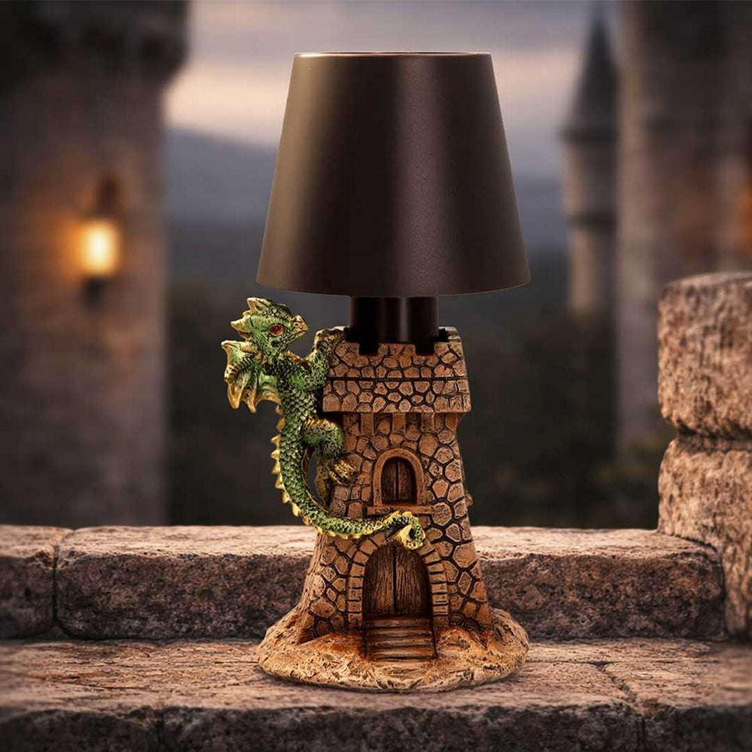 Green Dragon Castle Lamp 24.4cm U7588B26