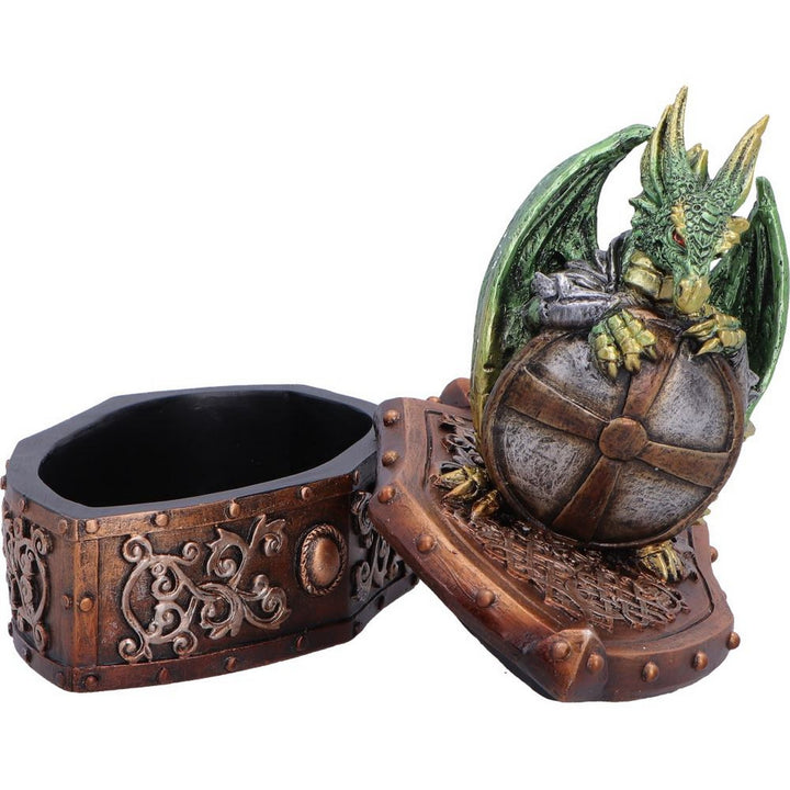 Green Dragon Shield on Shield Box 13.4cm U7589B26