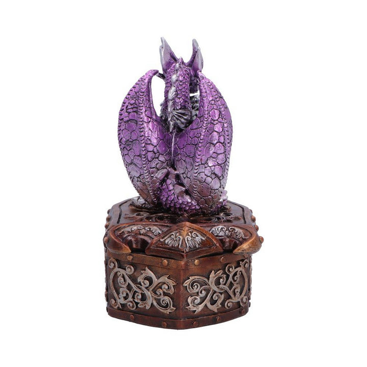 Purple Dragon on Shield Box 13.8cm U7590B26