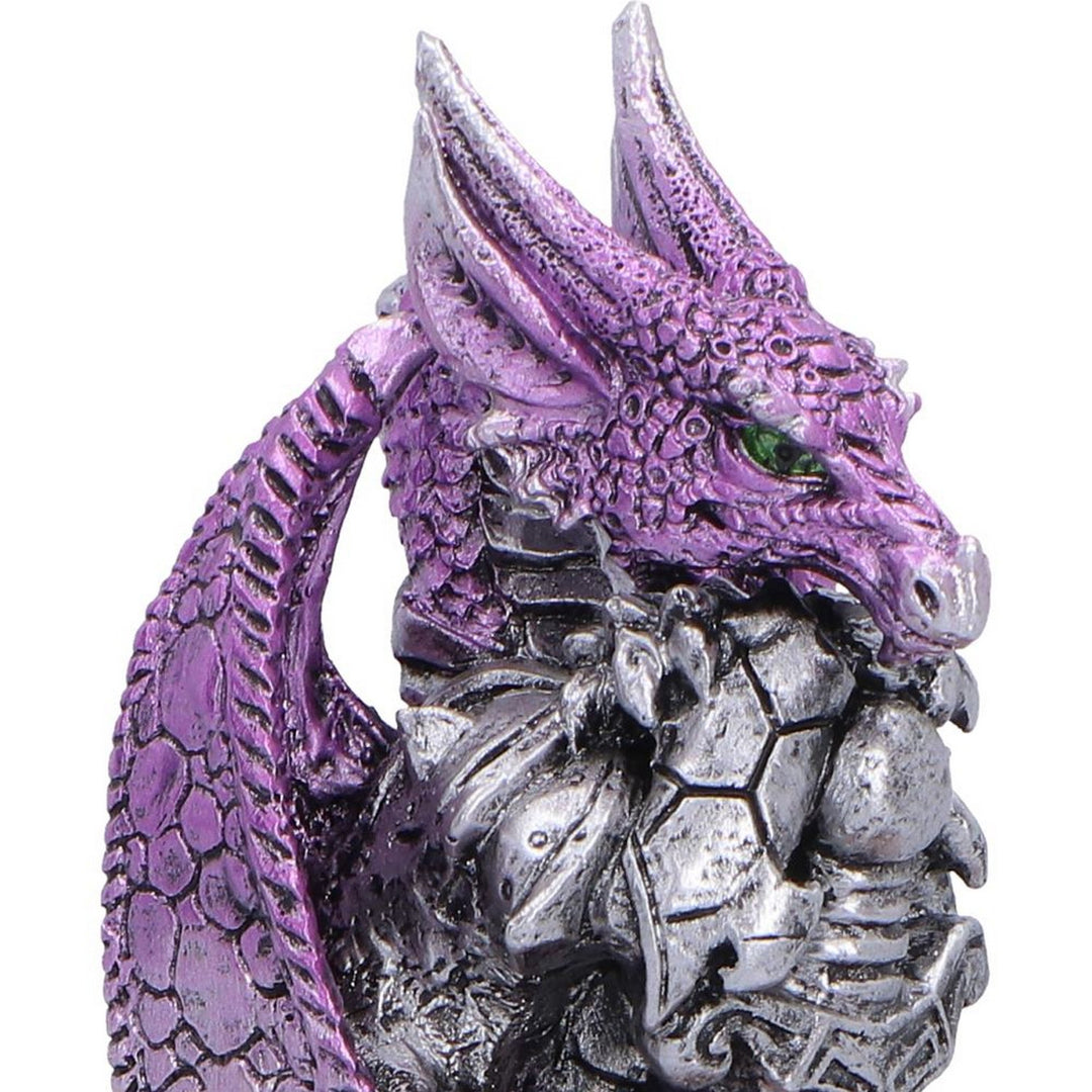 Purple Dragon on Shield Box 13.8cm U7590B26