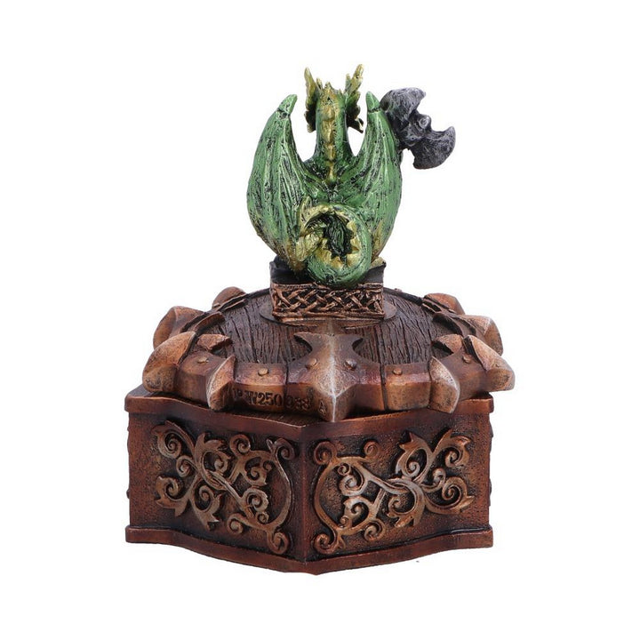 Green Dragon on Shield Box 10.5cm U7591B26