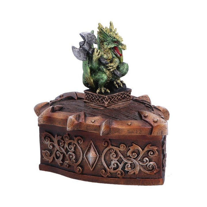 Green Dragon on Shield Box 10.5cm U7591B26