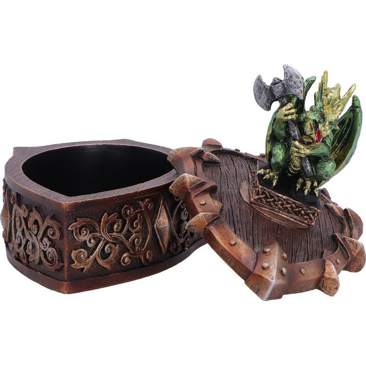 Green Dragon on Shield Box 10.5cm U7591B26