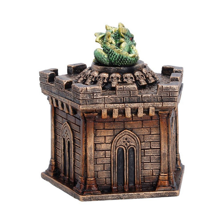 Green Dragon on Castle Crypt Box 12.5cm U7593B26