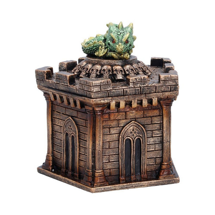 Green Dragon on Castle Crypt Box 12.5cm U7593B26