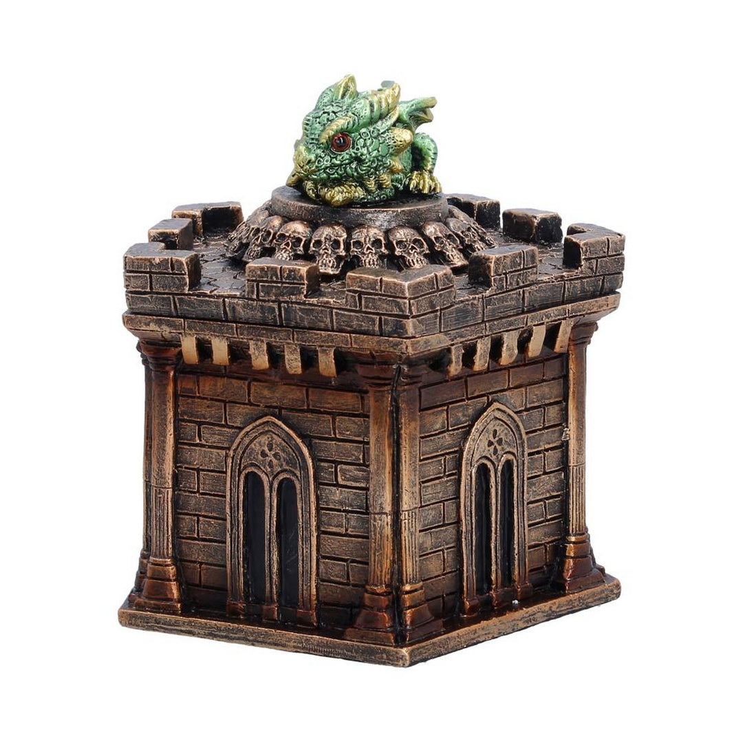Green Dragon on Castle Crypt Box 12.5cm U7593B26