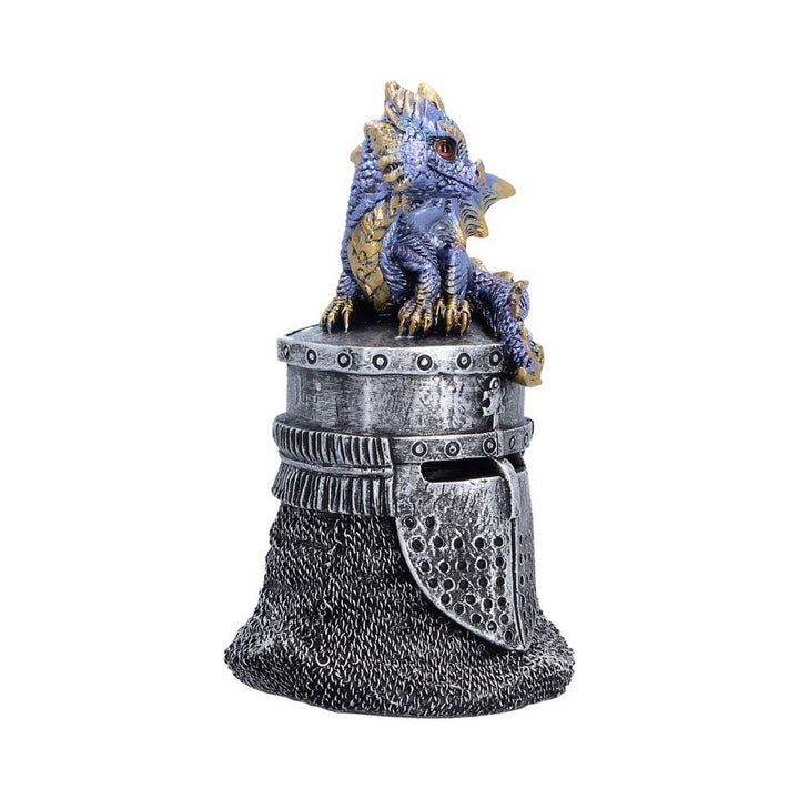 Blue Dragon on Knight Helmet 13.2cm U7594B26