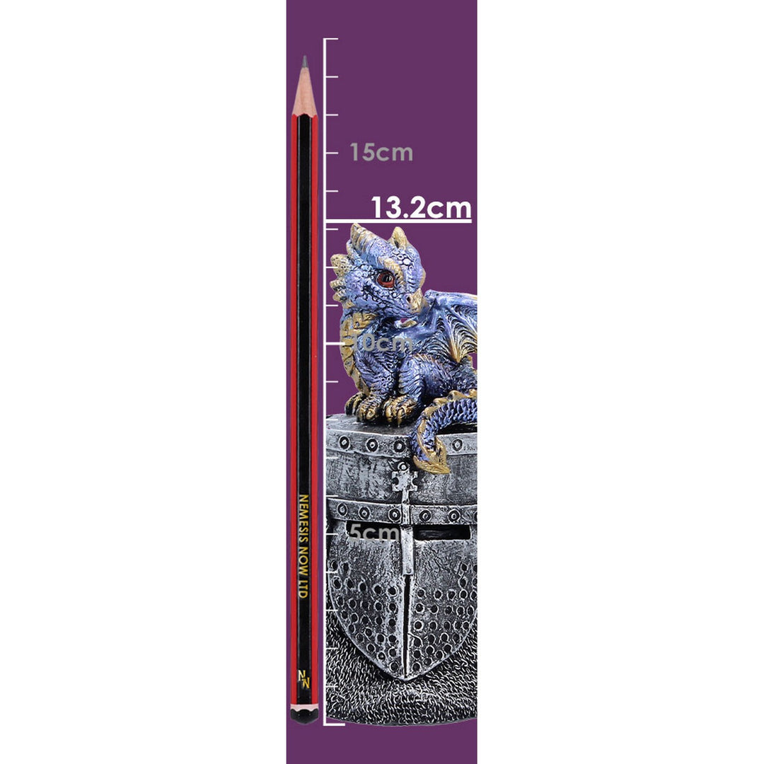 Blue Dragon on Knight Helmet 13.2cm U7594B26