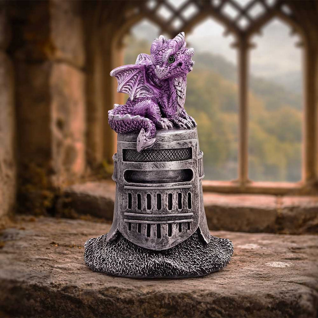 Purple Dragon on Knight Helmet 12.7cm U7595B26