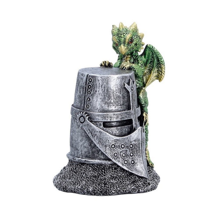 Green Dragon on Knight Helmet 12cm U7597B26