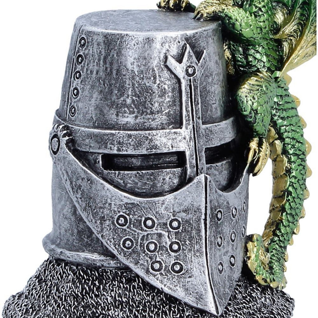 Green Dragon on Knight Helmet 12cm U7597B26