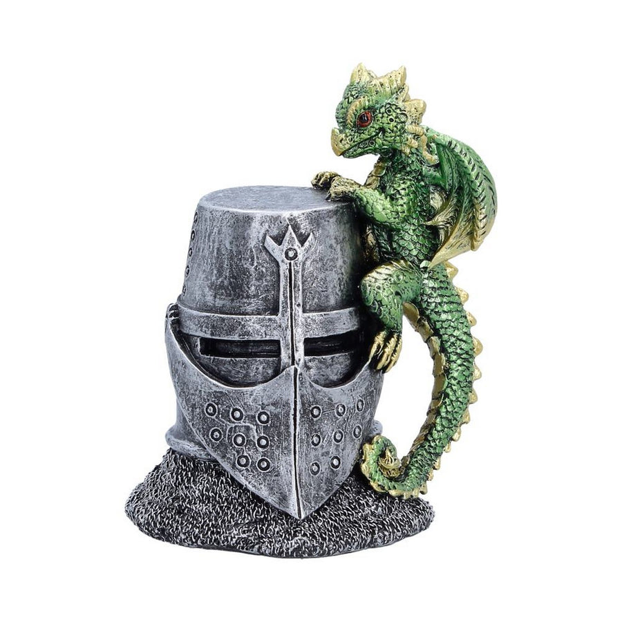 Green Dragon on Knight Helmet 12cm U7597B26