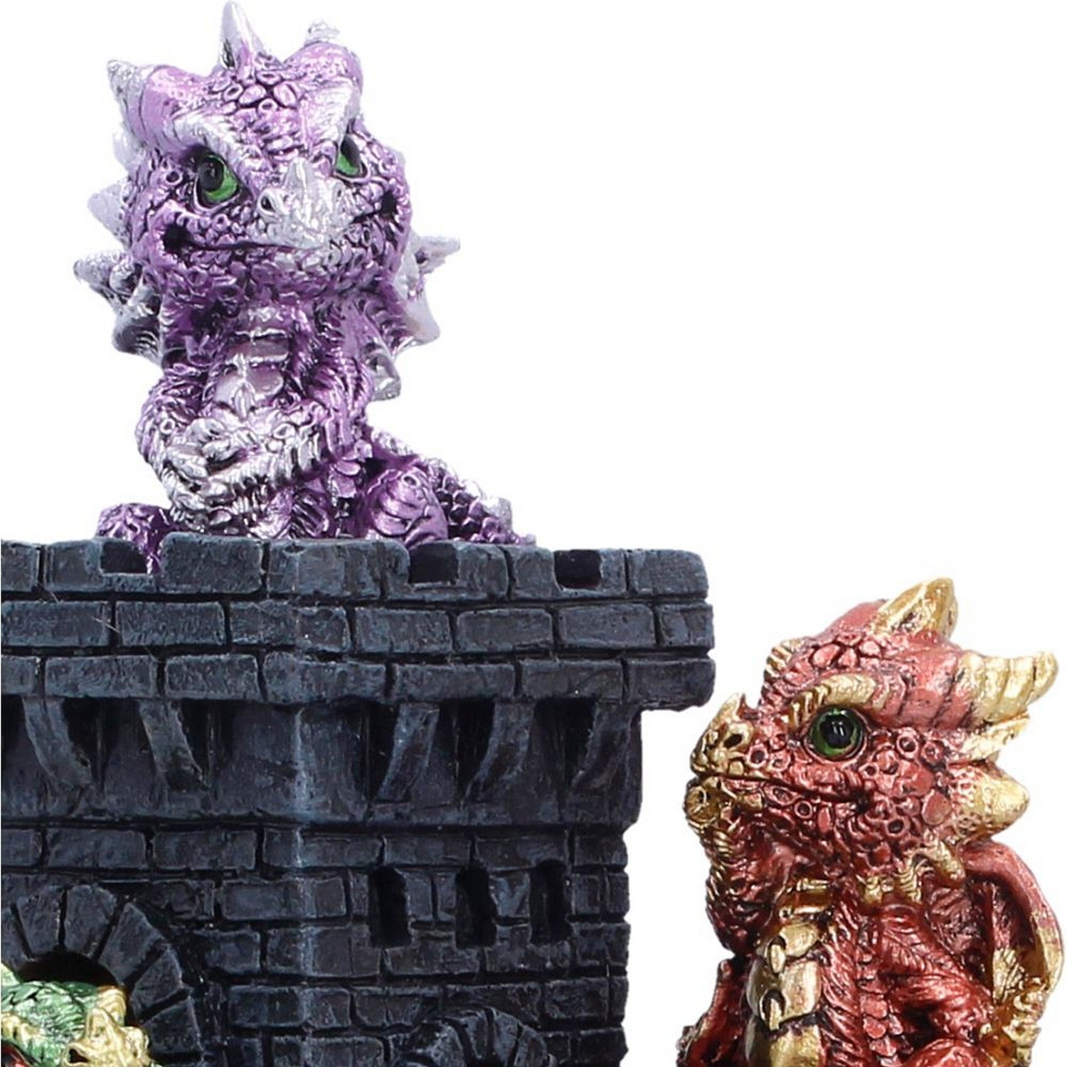 Dragonlings Keep LED Castle Display Piece 18cm U7598B26