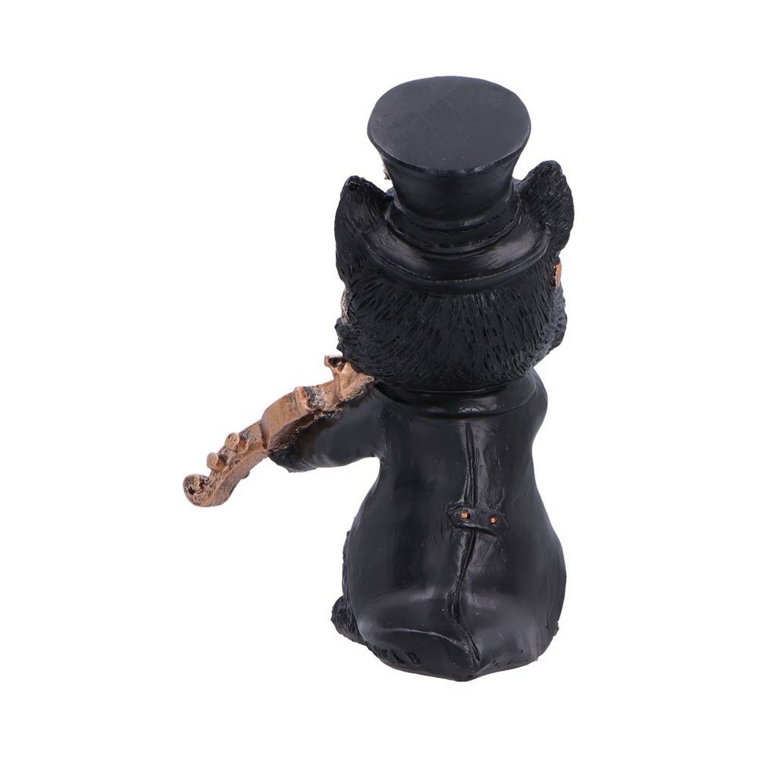 Steampunk Black Cat Playing Violin Figurine 10cm U7603B26